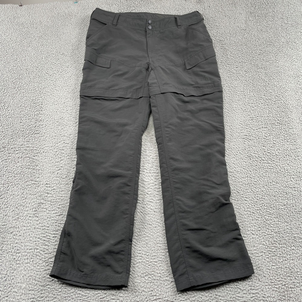 The North Face Convertible Pants Women 16 Long Gray Horizon Cargo Hiking Outdoor